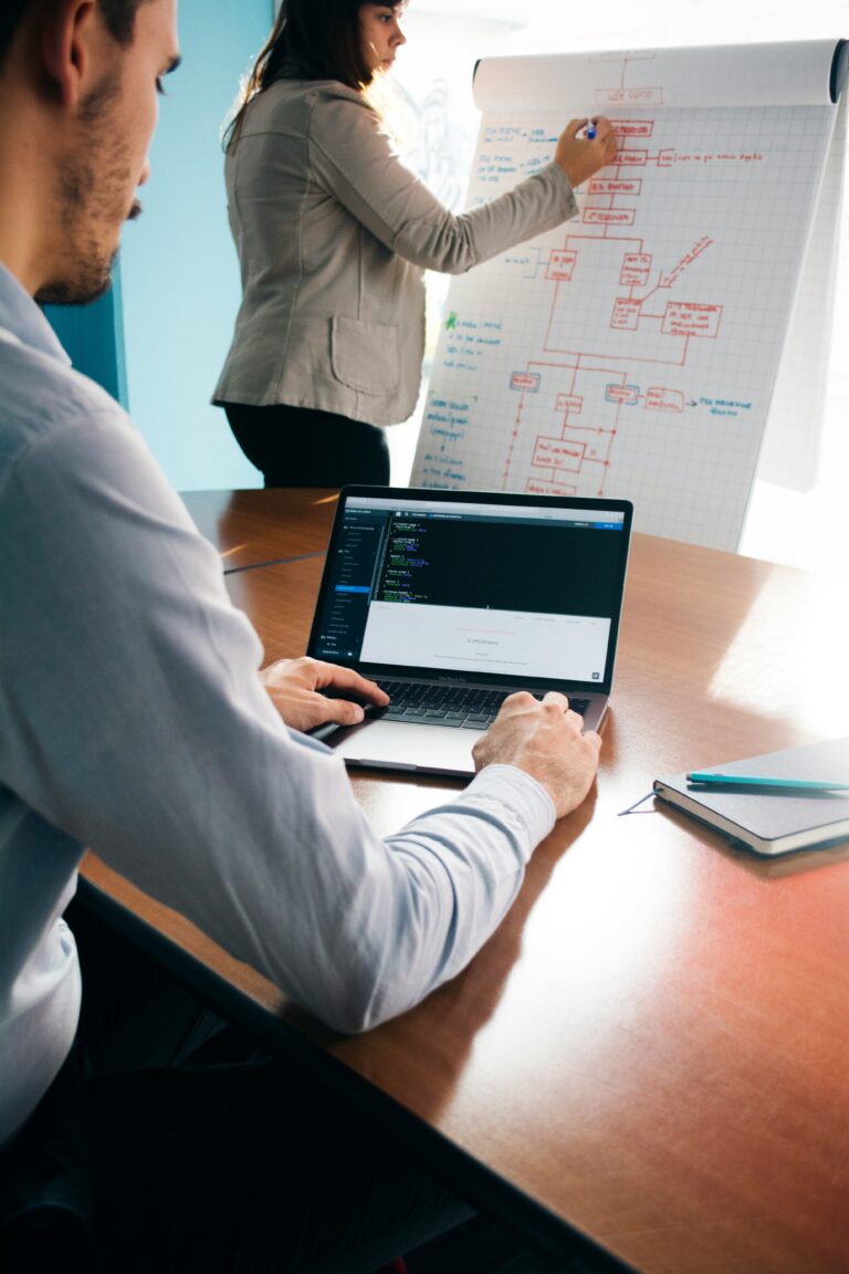 employee using computer